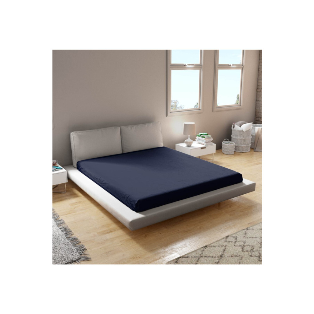 biocotton Penye Lastikli Çarşaf %100 Pamuk Tek Çift Battal Boy Battal Çift ? Lacivert Renk 160 x 200 Beden Çarşaf Fiyatı