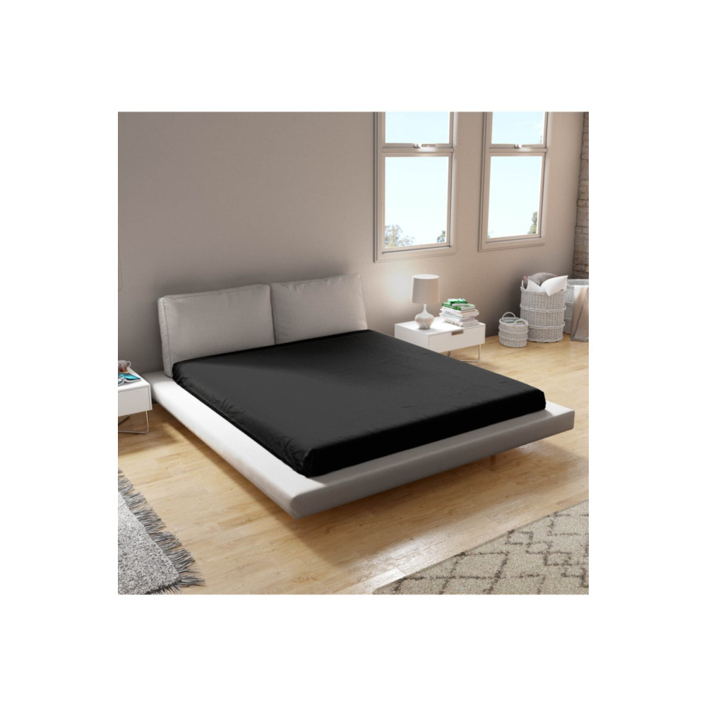 biocotton Penye Lastikli Çarşaf %100 Pamuk Tek Çift Battal Boy Siyah Renk ? 180 x 200 Beden Çarşaf Fiyatı