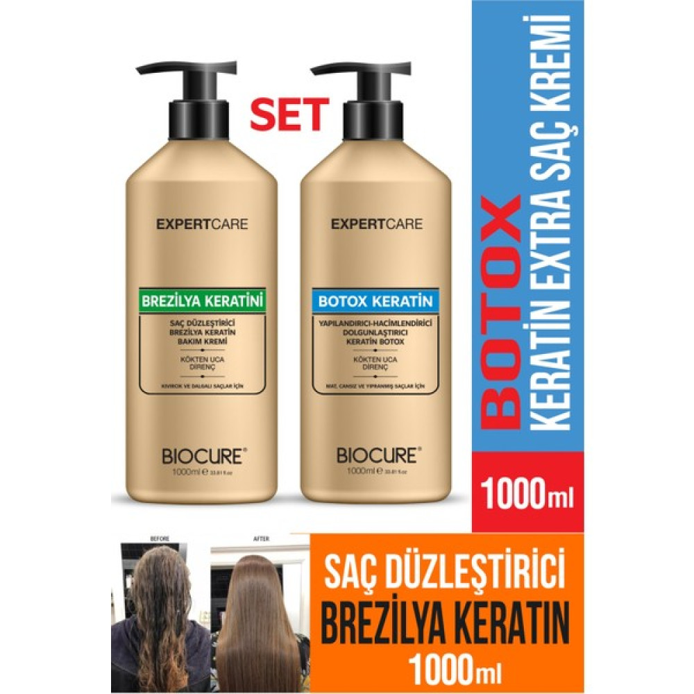 Biocure Saç Düzleştirici Keratin Bakımı Brezilya Fönü +Botoks Keratin Extra Saç Bakım Kremi Hair Bo - 1 Saç Bakım Maskeleri & Serumlar & Spreyler Fiyatı