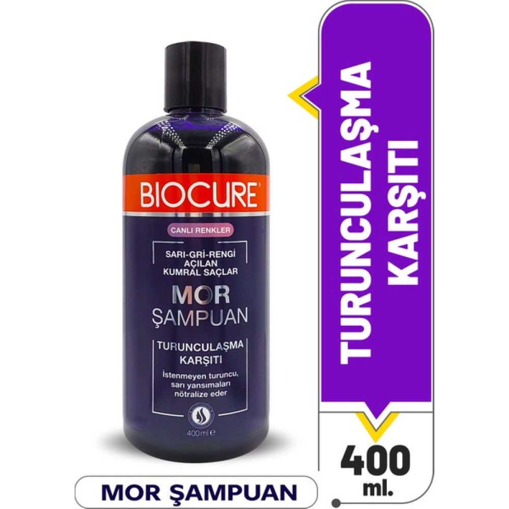 Biocure Turunculaşma Karşıtı Mor Şampuan / Sarı-Gri-Rengi Açılan Kumral Saçlar Için 400 Ml. Şampuan ve Saç Kremi Fiyatı