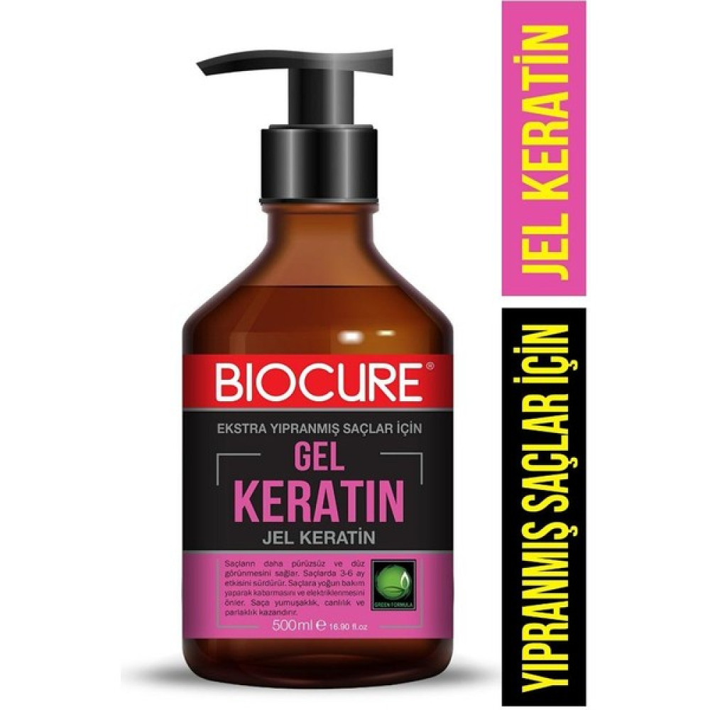 Biocure Yıpranmış Saçlar Için Düzleştirici Jel Keratin 500ml - 1 Şampuan ve Saç Kremi Fiyatı
