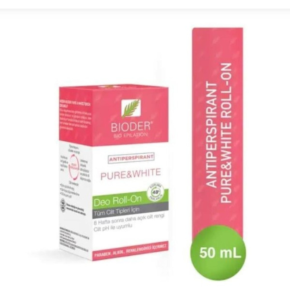 Bioder Antiperspırant Pure&white Roll-On 50 ml 8680512631071 Nemlendiriciler Fiyatı
