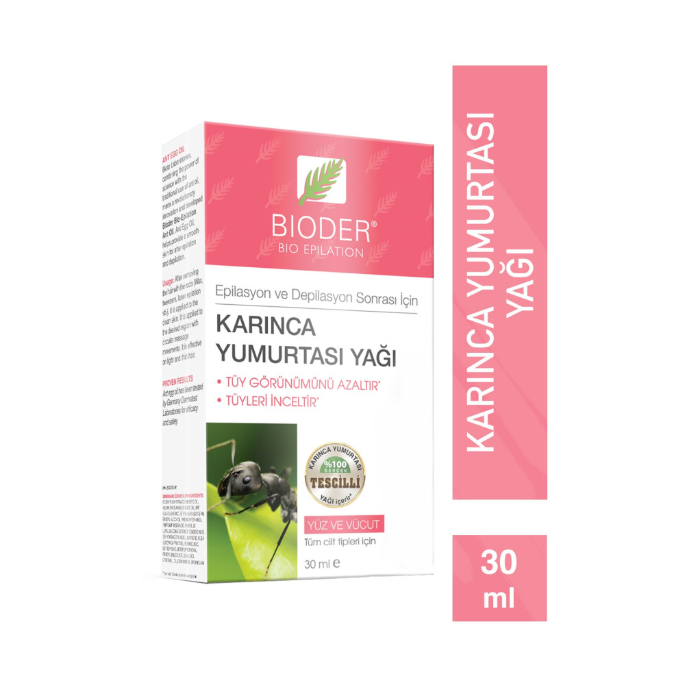 Bioder Bio Epilation Tüy Azaltıcı Karınca Yumurtası Yağı 30 ml Cilt ve Yüz Bakımı Fiyatı