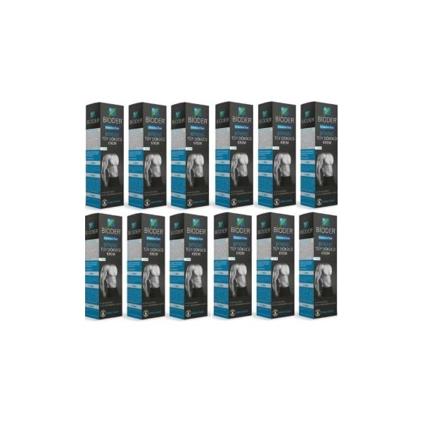Bioder Bitkisel Tüy Dökücü Krem Erkeklere Özel 100 ml x 12 Adet Diğer Fiyatı