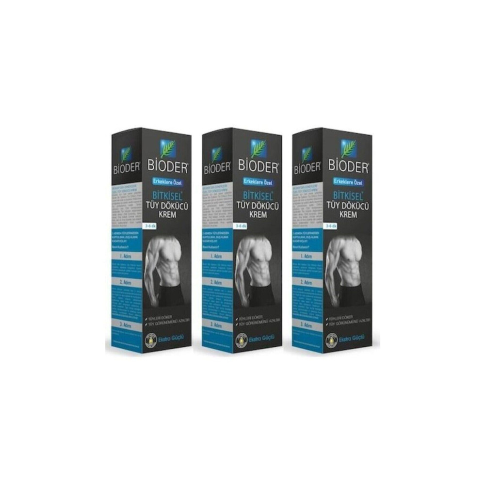 Bioder Bitkisel Tüy Dökücü Krem Erkeklere Özel 100 Ml X 3 Adet Tüy Dökücüler ve Azaltıcılar Fiyatı