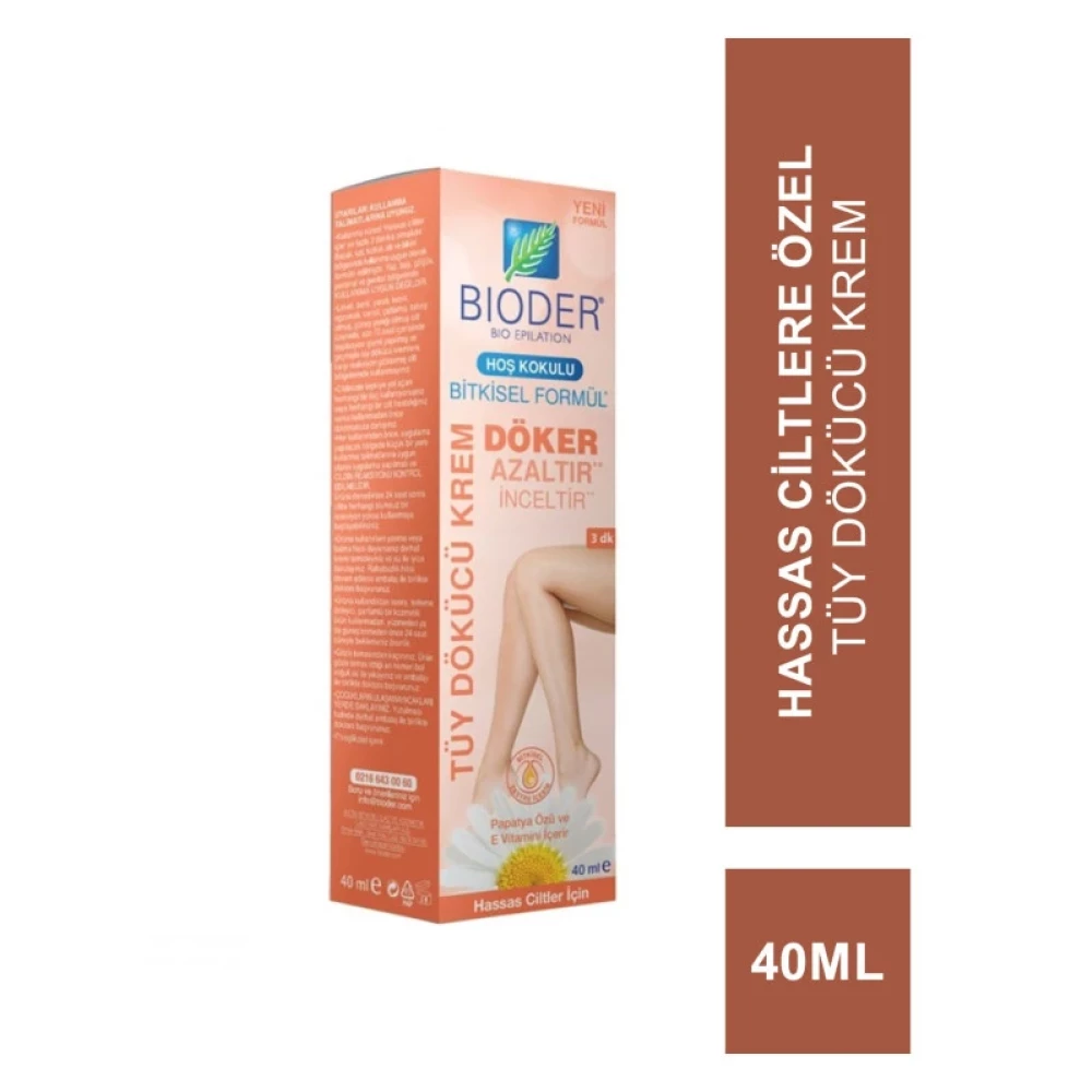Bioder Hassas Ciltlere Ozel Tuy Dokucu Krem 40 Ml Tüy Temizleme Makineleri Fiyatı