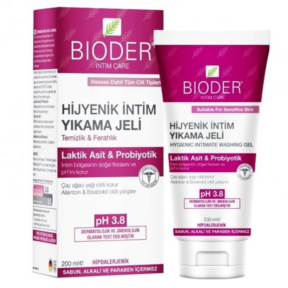 Bioder Hijyenik Intim Yikama Jeli 200 Ml Genital Bölge Temizliği Fiyatı