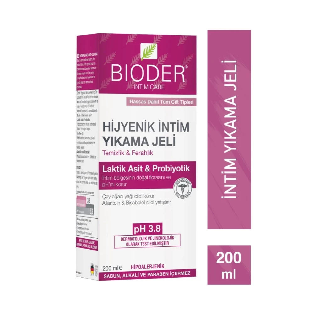 Bioder Intim Care 200 Ml Hijyenik Intim Yikama Jeli Genital Bölge Temizliği Fiyatı