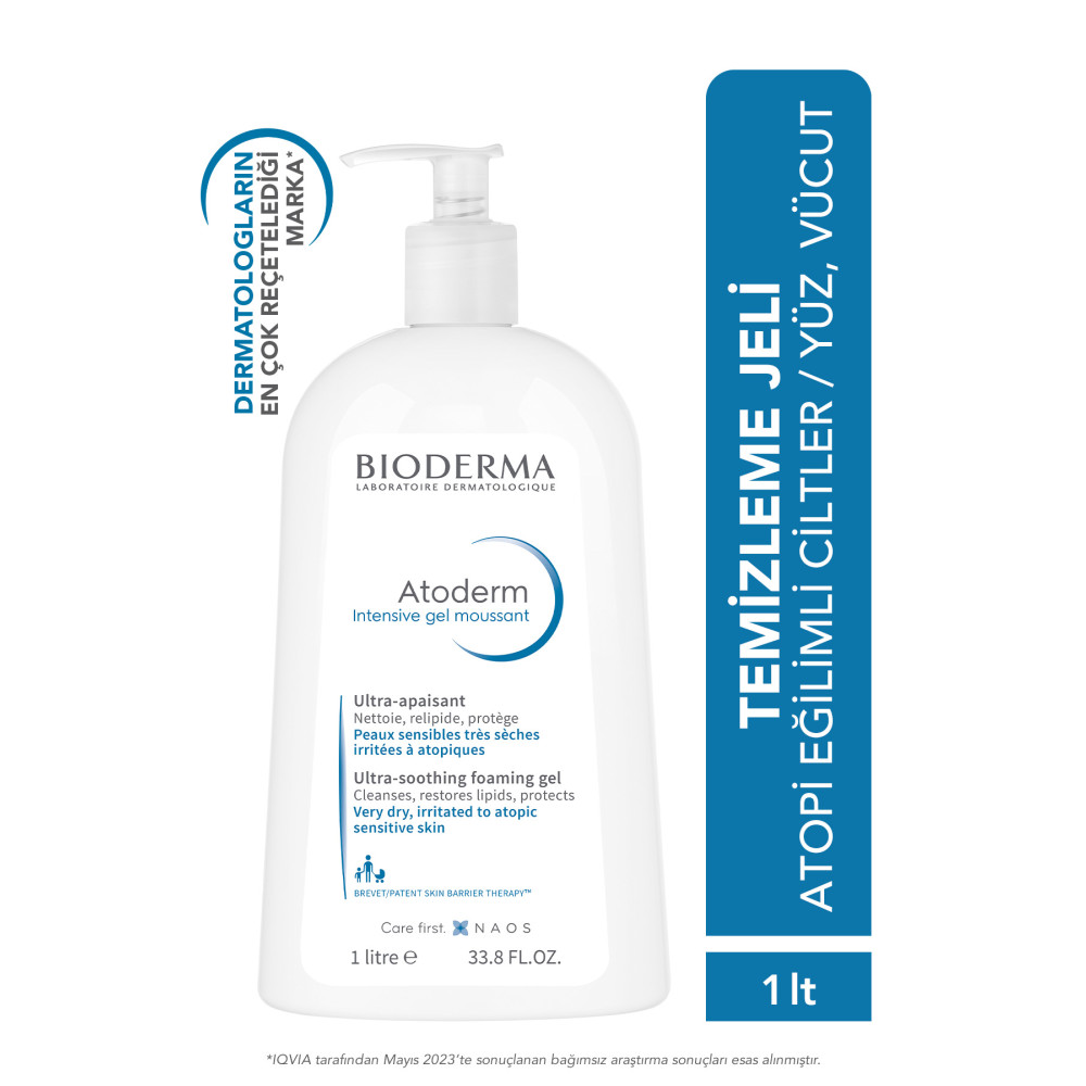 Bioderma Atoderm Intensive Foaming Gel 1 L Cilt Temizleme ve Peeling Fiyatı
