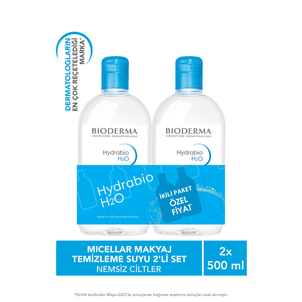 Bioderma Hydrabio H2o 500 ml X 2 Adet Cilt Temizleme ve Peeling Fiyatı