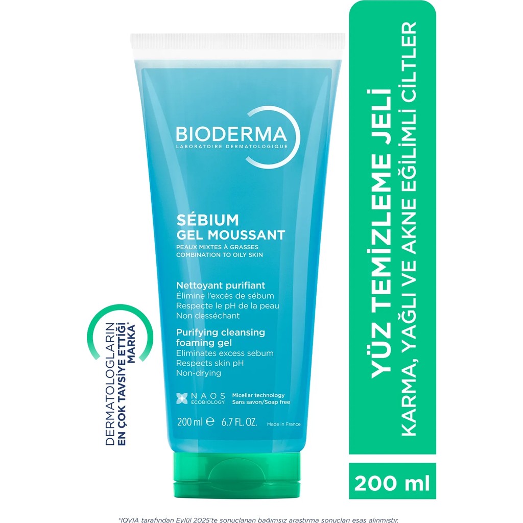 Bioderma Sebium Foaming Gel 200 ml Cilt Temizleme ve Peeling Fiyatı
