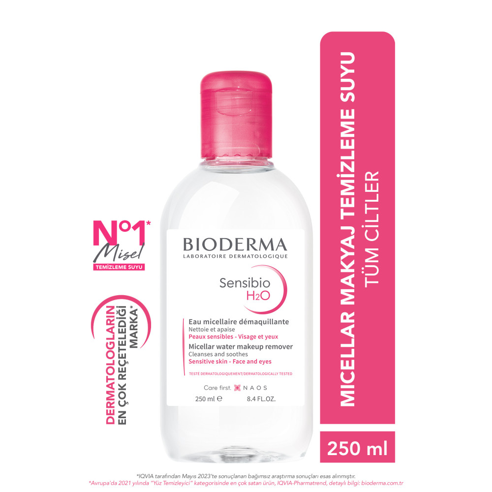 Bioderma Sensibio H2O Hassas ve Normal Ciltler için Micellar Makyaj Temizleme Suyu 250 ml Makyaj Temizleyicileri Fiyatı