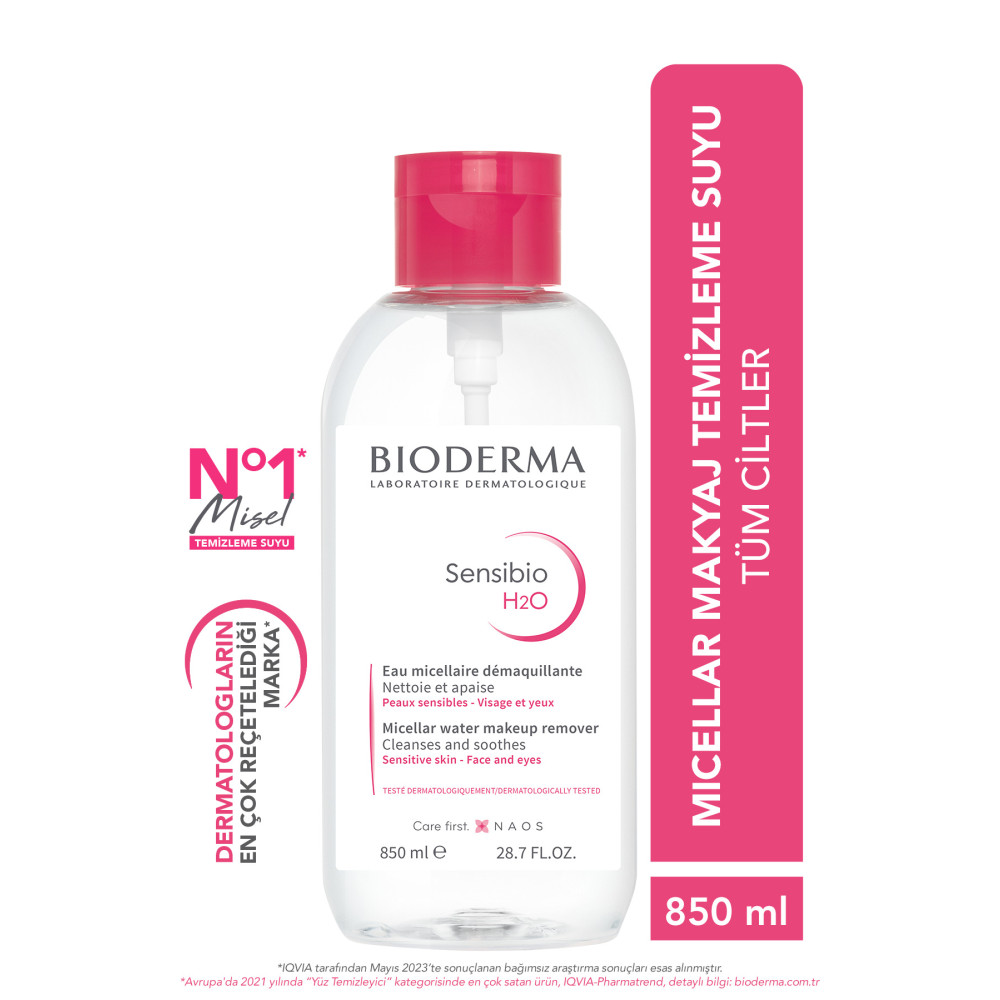 Bioderma Sensibio H2o Micellar Makyaj Temizleme Suyu 850 ml Büyük Boy Hassas Ve Normal Ciltler Makyaj Temizleyicileri Fiyatı