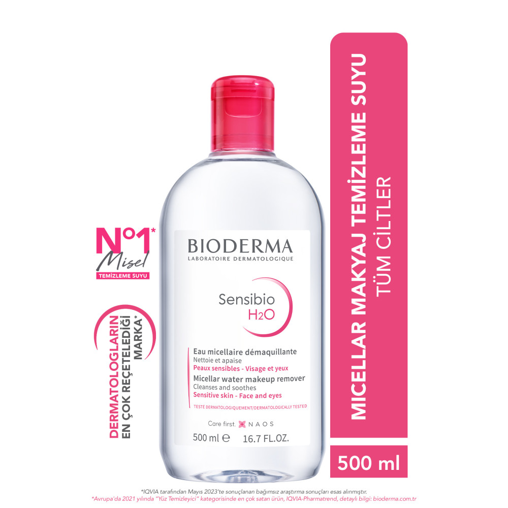 Bioderma Sensibio H2O Micellar Makyaj Temizleme Suyu Hassas ve Normal Ciltler 500 ml Makyaj Temizleyicileri Fiyatı