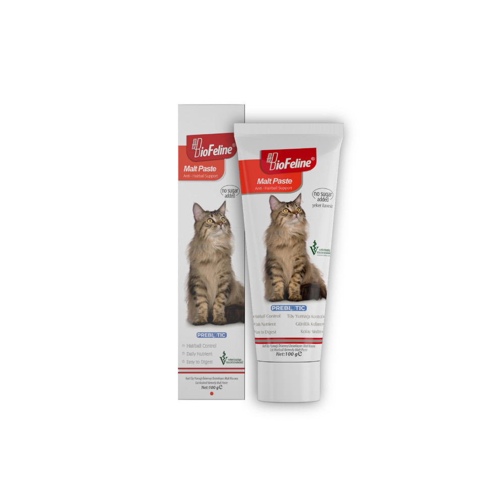 BioFeline Kedi Maltı Macun 100 G (KEDİLER İÇİN TÜY YUMAĞI ÖNLEYİCİ TÜY YUMAĞI KARŞITI MALT MACUN) Evcil Hayvan Ürünleri Fiyatı