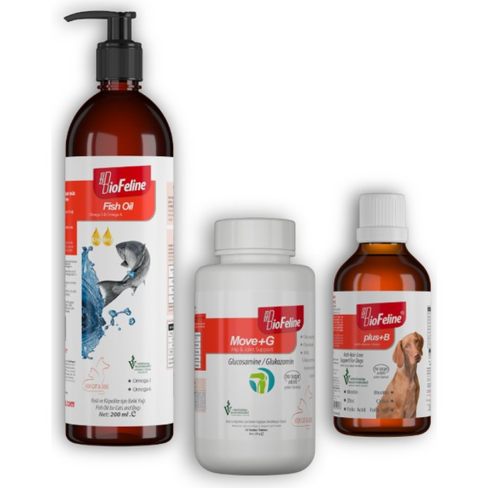 Biofeline Set-6 ( Salmon Oil/move+G/plus+B Dog ) Evcil Hayvan Ürünleri Fiyatı