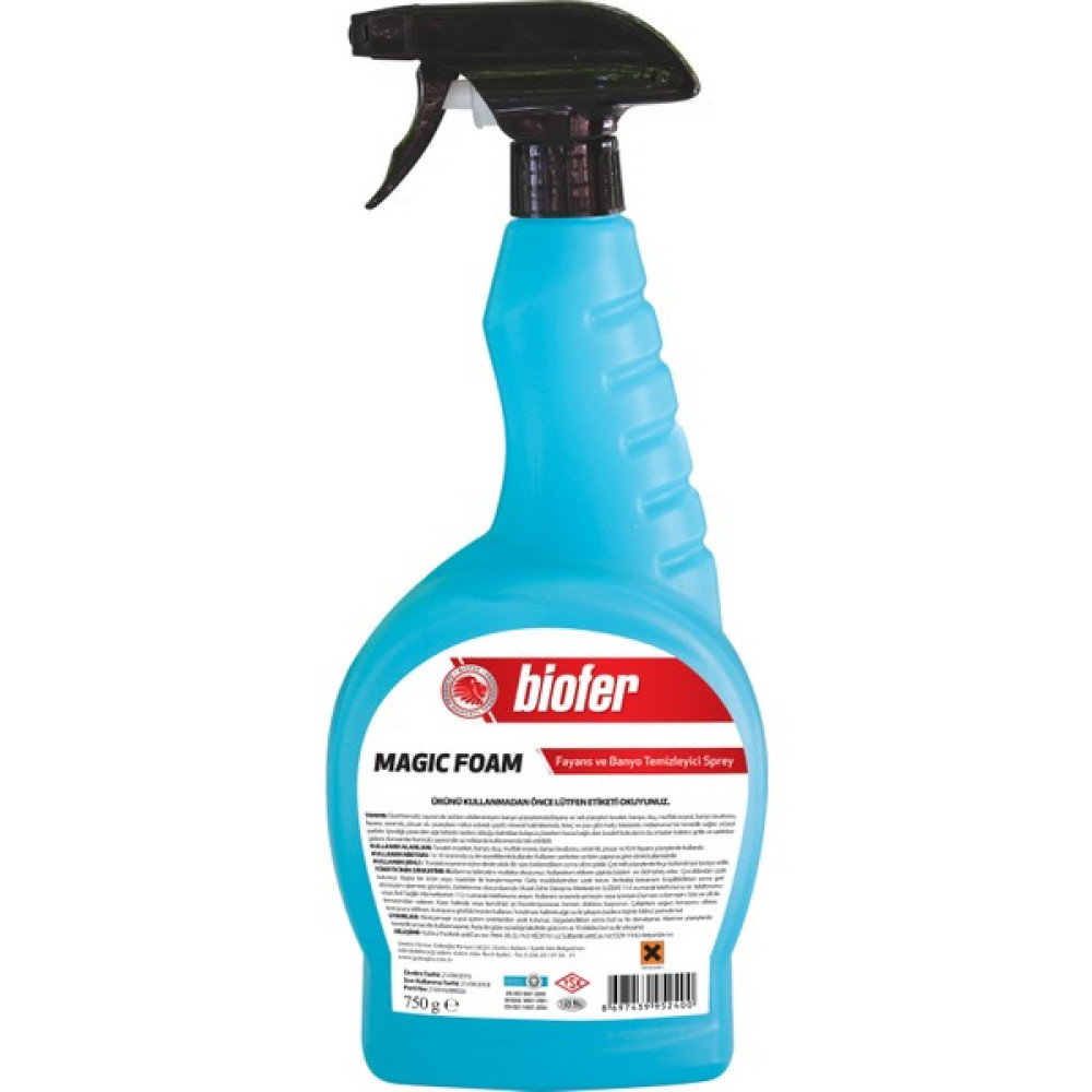 Biofer Magic Foam Fayans ve Banyo Temizleyici Sprey 750 gr - 750 ml Oto Boyaları Fiyatı