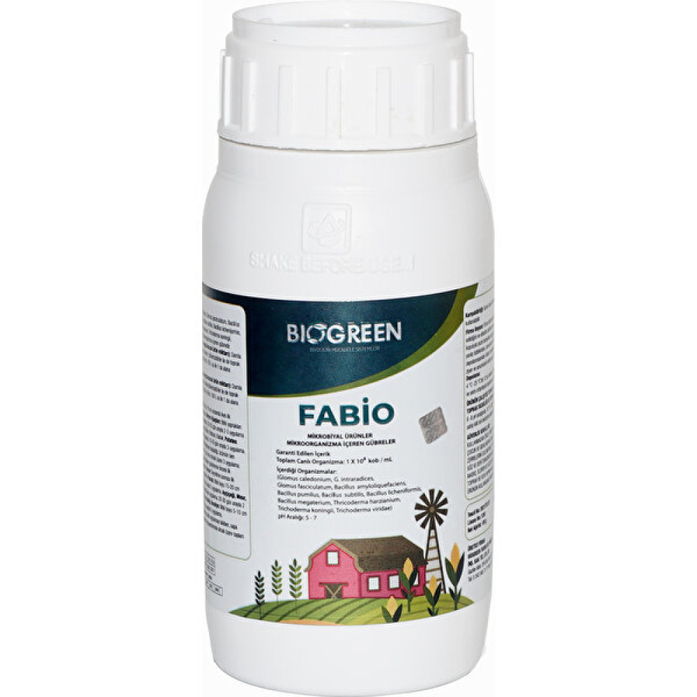 Biogreen Fabio Zengin Içerikli ve Yüksek Etkili Mikrobiyal Sıvı Gübre 250 ml - 250 mililitre Gübre Fiyatı