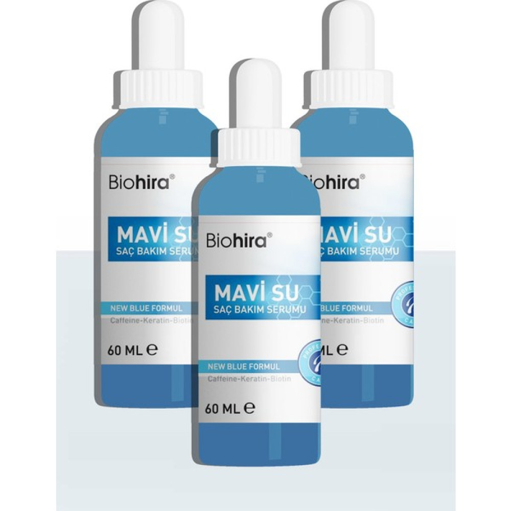 Biohira Saç Serumu Mavi Su Bandrollü 3 Adet 60 ml Saç Bakım Maskeleri & Serumlar & Spreyler Fiyatı