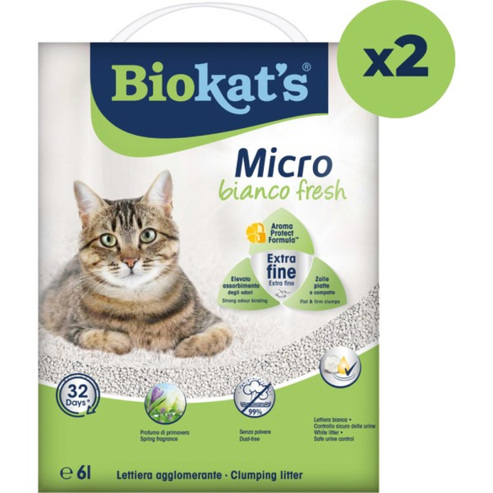 Biokat's Biokats Kedi Kumu Micro Bianco Fresh 6 lt 2 Adet Evcil Hayvan Ürünleri Fiyatı