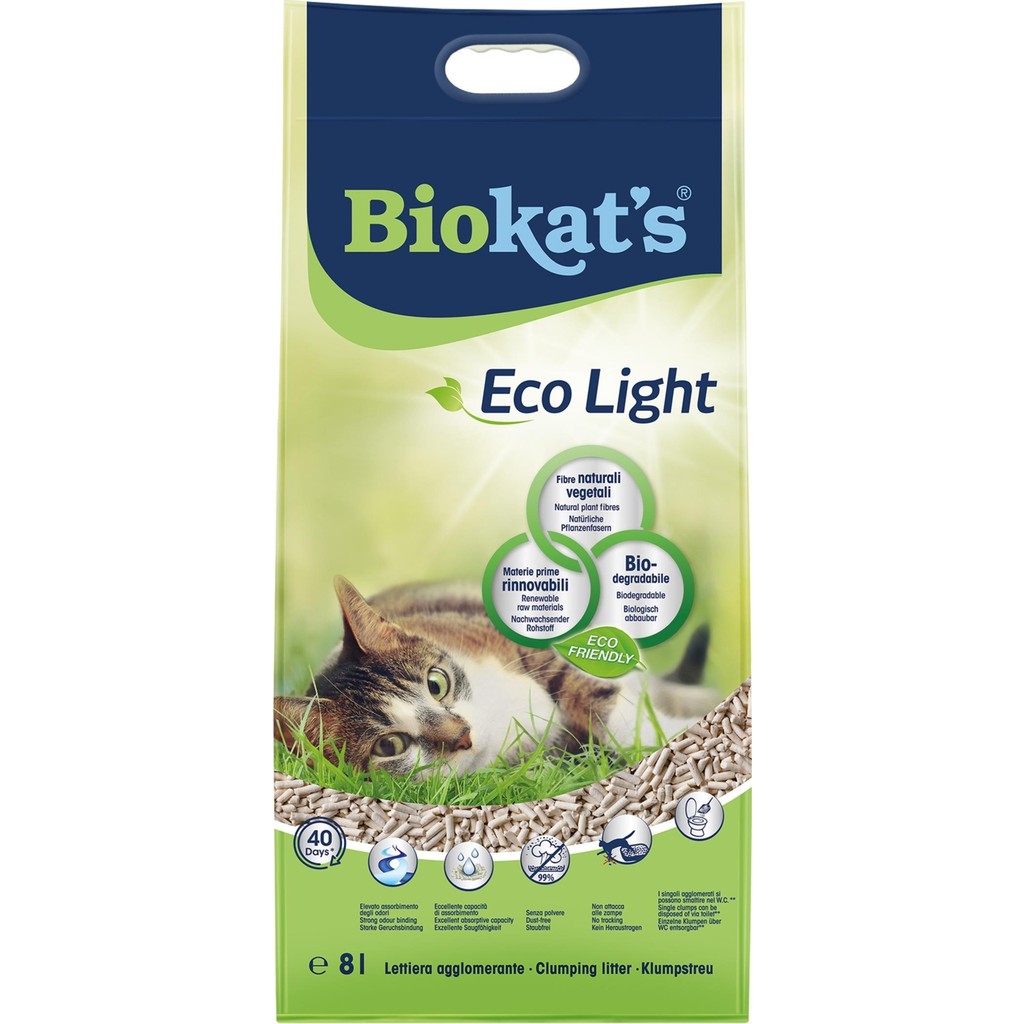 Biokat's Eco Light 8lt Topaklaşan Kedi Kumu Doğa Kokusuyla Kalın Taneli Biyo-bozunur Evcil Hayvan Ürünleri Fiyatı
