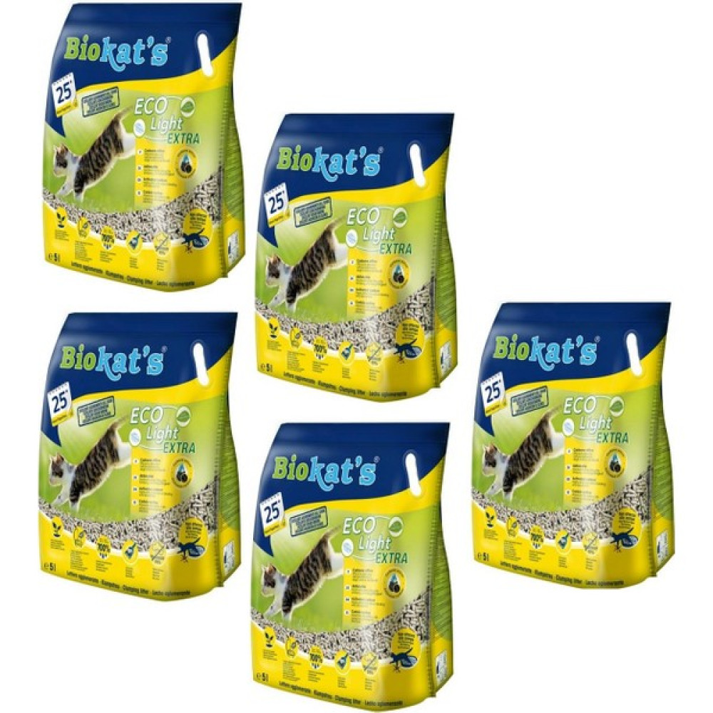 Biokat's Eco Light Extra Pelet Kedi Kumu 2,9 kg 5 lt x 5 Evcil Hayvan Ürünleri Fiyatı