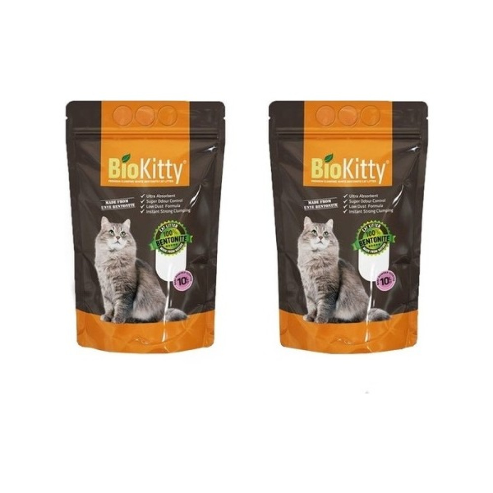 Biokitty Bebek Pudra Kokulu İnce Taneli Doğal Bentonit Kedi Kumu 10 lt x 2 Adet Evcil Hayvan Ürünleri Fiyatı