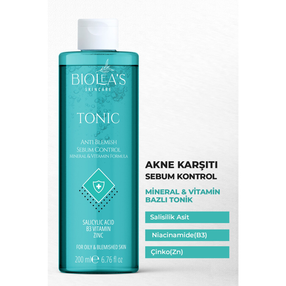 Bioleas skincare Akne Karşıtı Sebum Kontrol Arındırıcı Tonik Salisilik Asit+ B3 Vitamin + Zinc 200 Ml Cilt ve Yüz Bakımı Fiyatı
