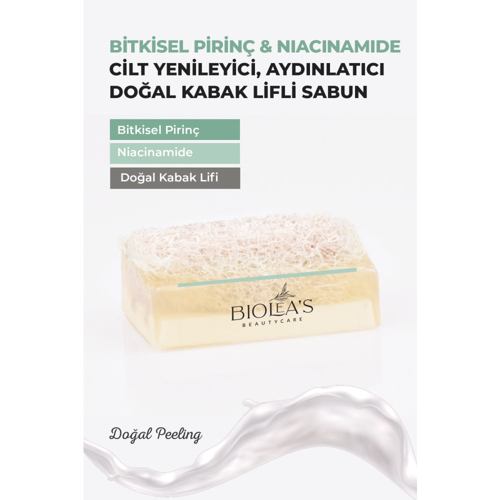 Bioleas skincare Bioleas Doğak Kabak Lifli Bitkisel Pirinç& Niacinamide Sabun 110 gr Vücut Bakımı Fiyatı