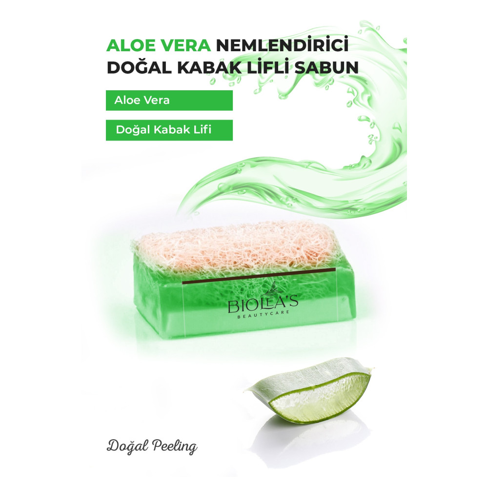 Bioleas skincare Biolea’s Doğal Kabak Lifli Aloe Vera Nemlendiricili Sabun 110 gr Vücut Bakımı Fiyatı