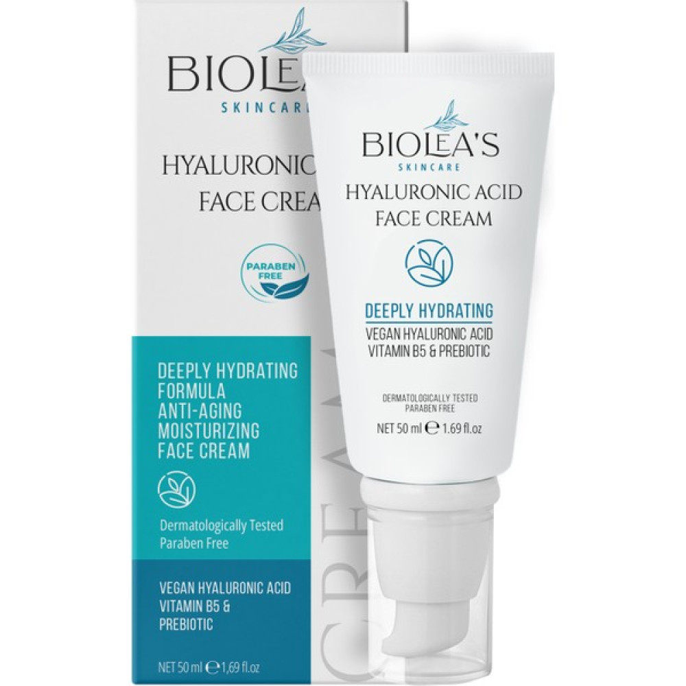 Biolea's Skincare Derinlemesine Nemlendirici Yüz Bakım Kremi Vegan Hyalurünik Asit+Vitamin B5+Prebiyotik 50 ml Nemlendiriciler Fiyatı