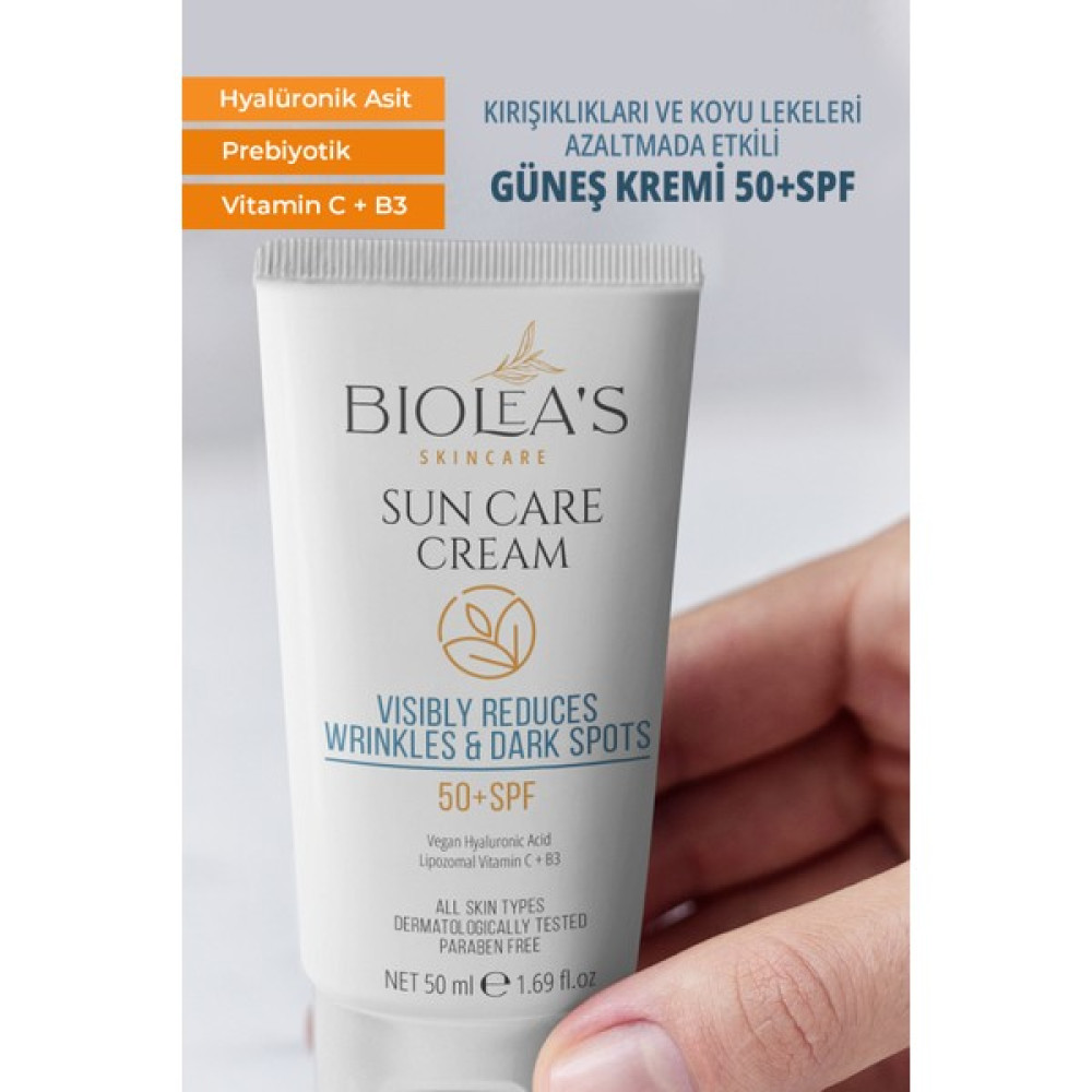 Biolea's Skincare Kırışıkları Azaltan, Koyu Önleyici Güneş Kremi 50 Spf Lipozomal C+ Hyalüronik Asit+B3 50 ml Güneş Kremleri ve Losyonları Fiyatı