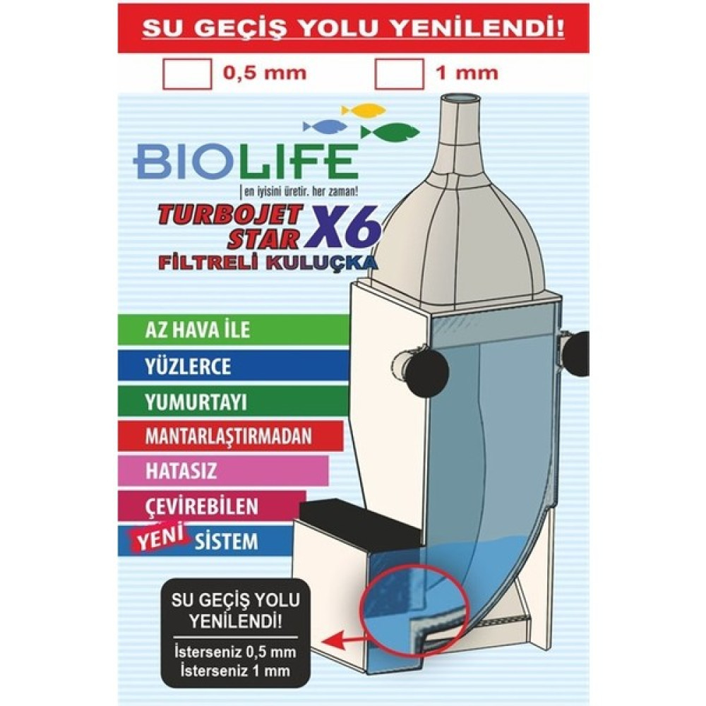 Biolife Turbo X6 Kuluçka 1mm Evcil Hayvan Ürünleri Fiyatı