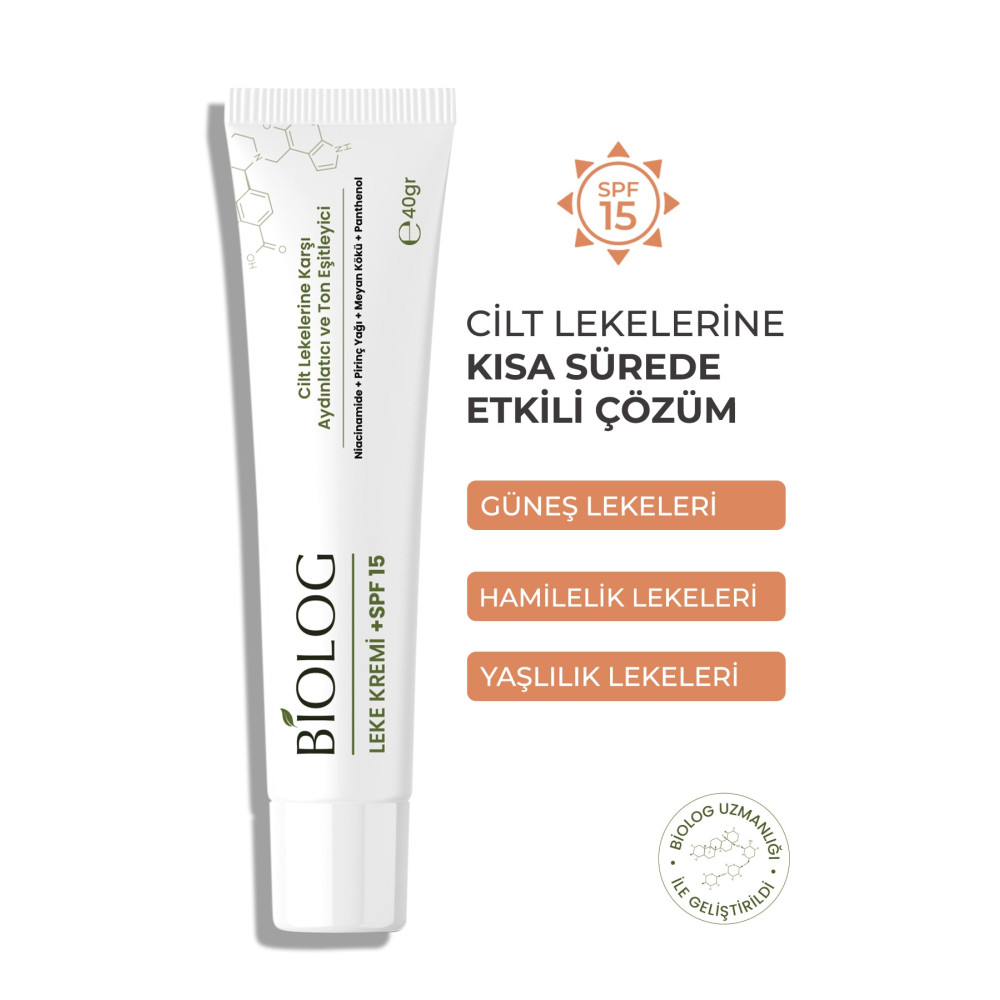 Biolog Leke Kremi Spf 15 40 Gr Cilt ve Yüz Bakımı Fiyatı