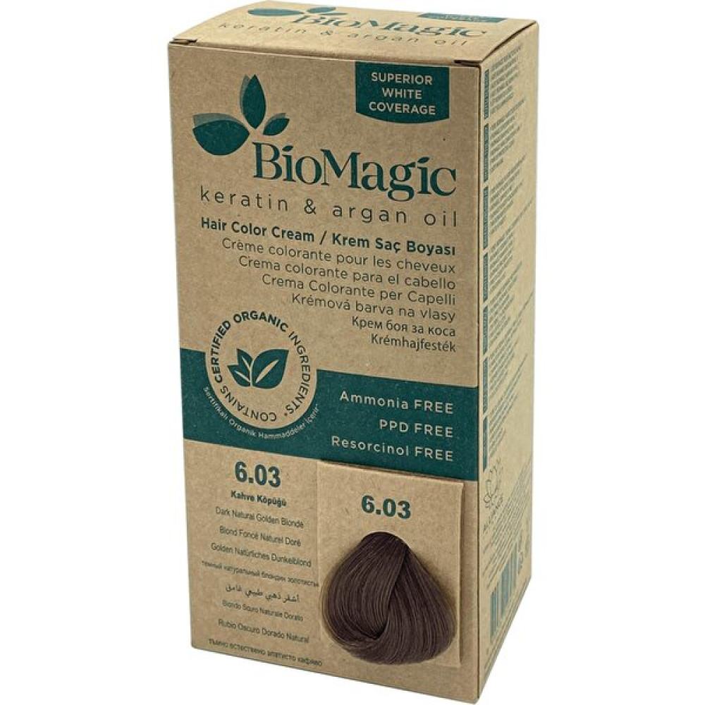 Biomagic Saç Boyası Kahve Köpüğü No: 6.03 Saç Boyası Fiyatı