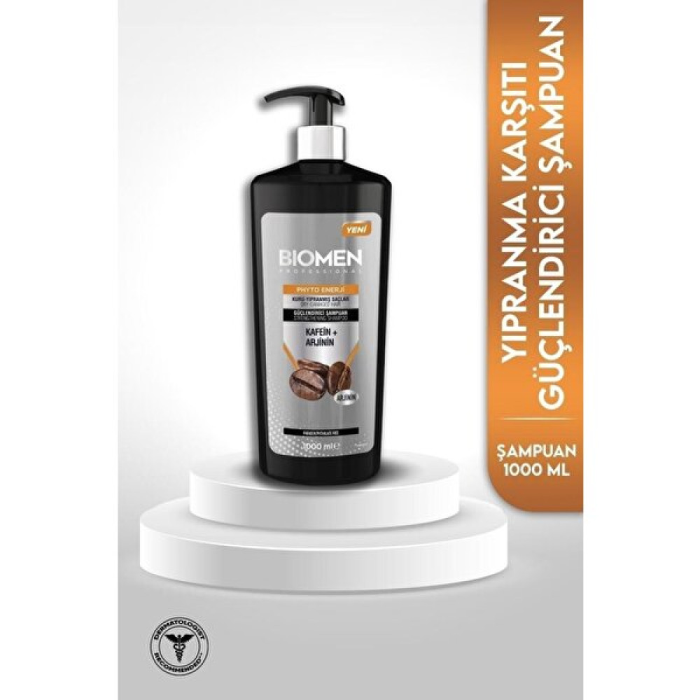 Biomen Professional Kafein&arjinin Kuru ve Yıpranmış Saçlar Için Şampuan 1000 ml Şampuan ve Saç Kremi Fiyatı