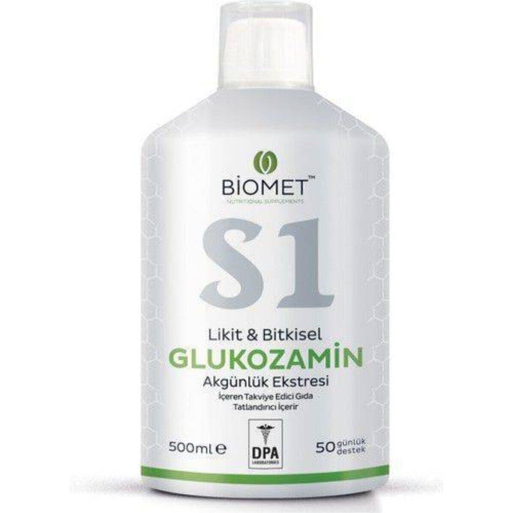 Biomet S1 Glukozamin 500 ml Likit & Bitkisel Akgünlük Ekstresi Türkiye Menşeli Besin Takviyesi Diğer Fiyatı