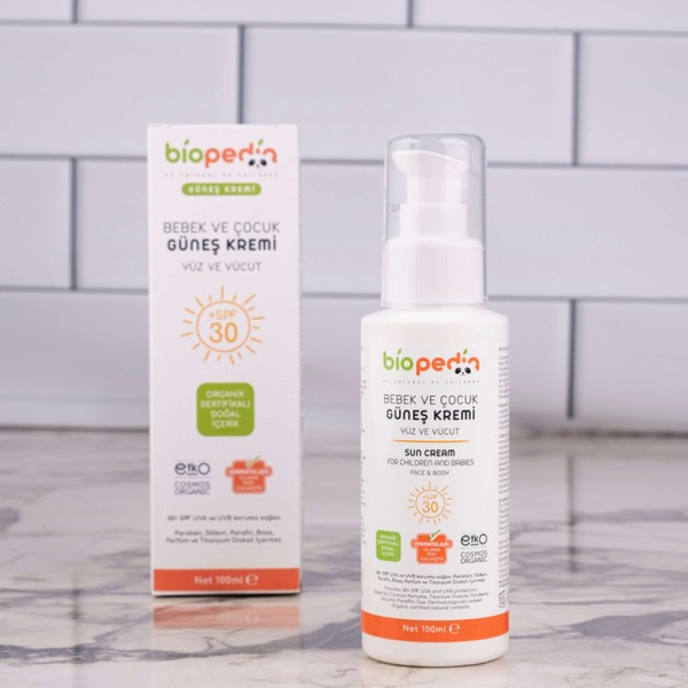 Biopedia Organik Bebek ve Çocuk Güneş Kremi 100 ml Bebek Güneş Kremi Fiyatı
