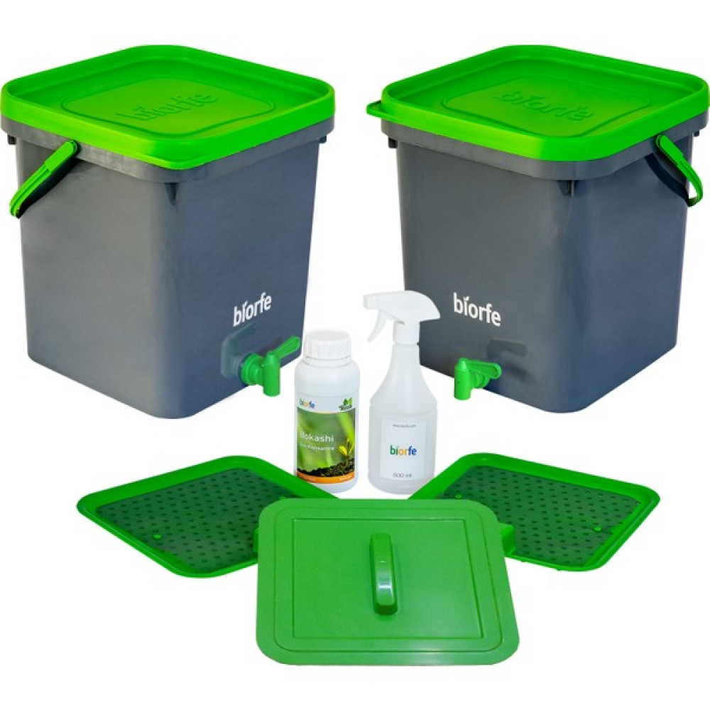 Biorfe 500 ml Bokashi Konsantre pH Düzenleyici Sıvılı 18 L Kompost Kovası İkili Set Oto Boyaları Fiyatı