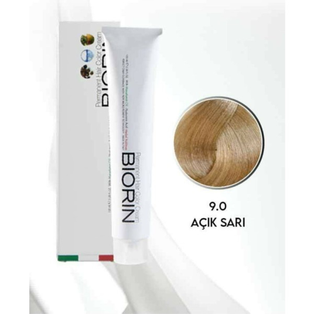 Biorin Permanent Hair Color Cream 100 ml No: 9.0 Açık Sarı Oto Boyaları Fiyatı