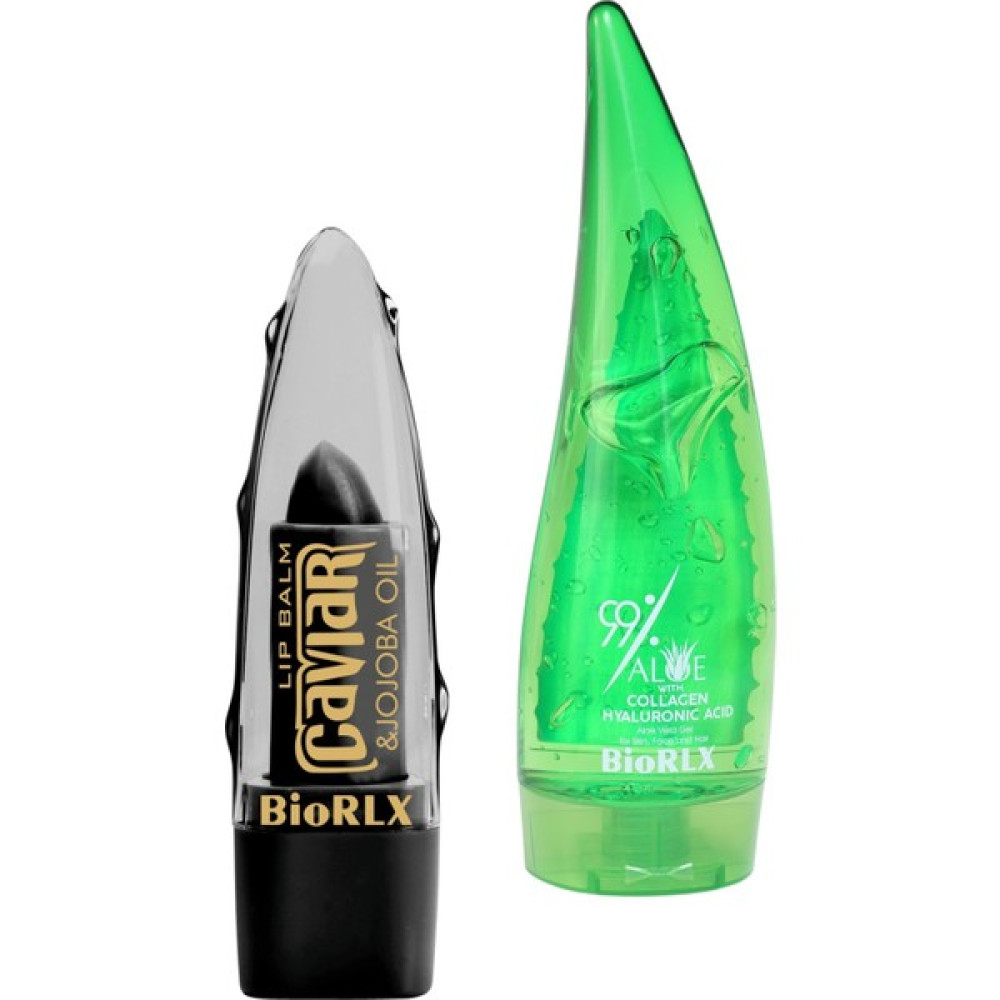 Biorlx Aloe Vera Jojoba Yağı Havyar Dudak Balmı + %99 Aloe Vera Kolajen Hyalüronik Asit Jel 1+1 Nemlendiriciler Fiyatı