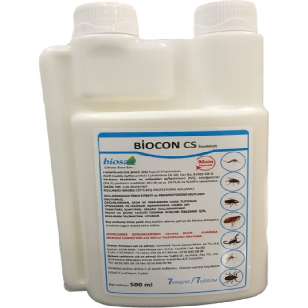 Biosav Biocon Cs Kokusuz Haşere Öldürücü 500 ml Sinek-Kene-Haşere Kovucu Fiyatı