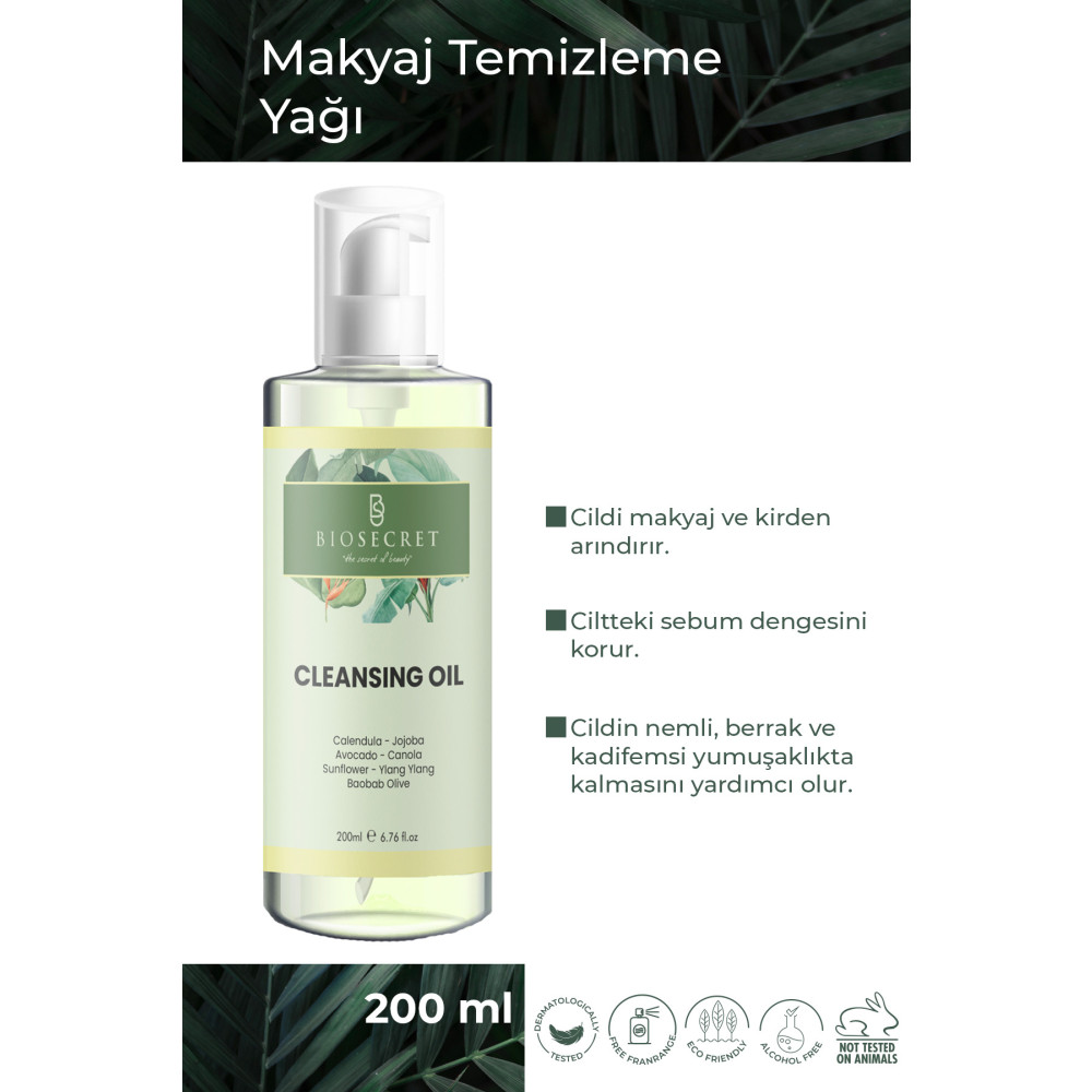 Biosecret Makyaj Temizleme Yağı (Cleansing oil) 200ml Makyaj Temizleyicileri Fiyatı