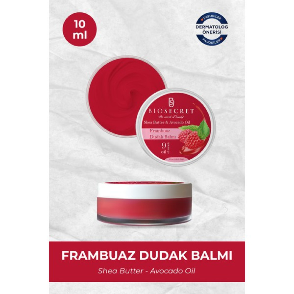 Biosecret The Balm Shea Butter Dudak Balmı (Frambuaz) 10ML BIO88 Oto Boyaları Fiyatı