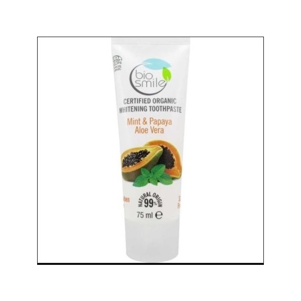 Biosmile Bio Smile Organik Beyazlatıcı Diş Macunu Nane Papaya Aloe Vera 75 ml Diğer Fiyatı