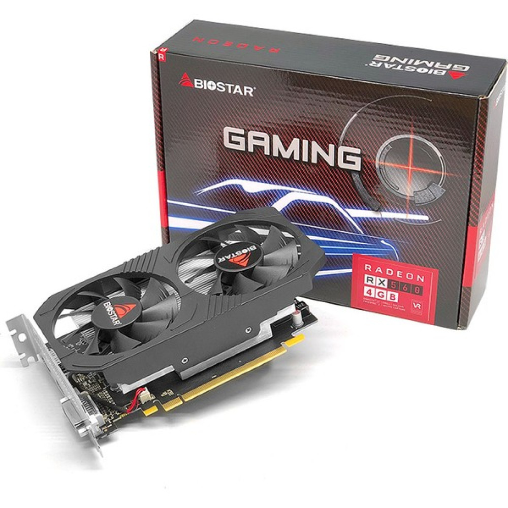 Biostar AMD Radeon RX560 4GB (Dual Cooling) 128Bit GDDR5 (DX12) PCI-E 3.0 Ekran Kartı (BIO-VA56C5RF41) Ekran Kartları Fiyatı