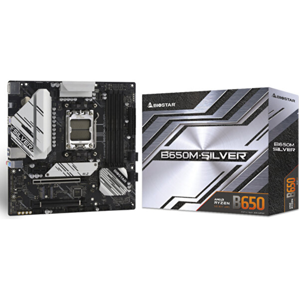 Biostar B650M-SILVER Ddr5 6000MHZ Am5 Micro Atx Anakart Anakart Fiyatı