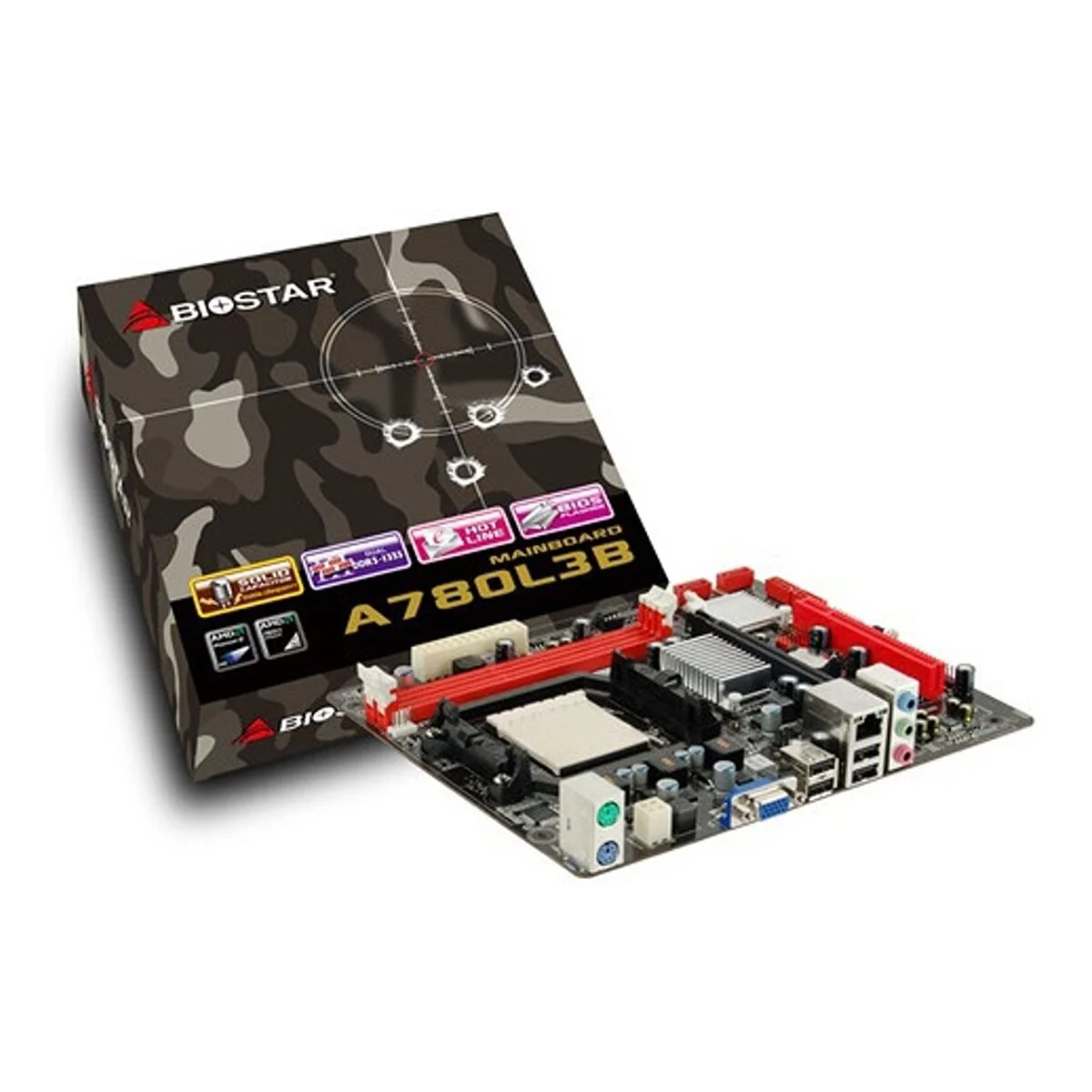 BİOSTAR Biostar A780l3b Ddr3 (1600mhz)oc Vga Pcie 2.0 Am3 Matx Anakart Bilgisayar Çevirici ve Adaptörü Fiyatı