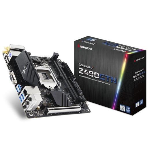 Biostar Racing Z490GTN Intel Z490 4400 MHz (OC) DDR4 Soket 1200 Mini ITX Anakart