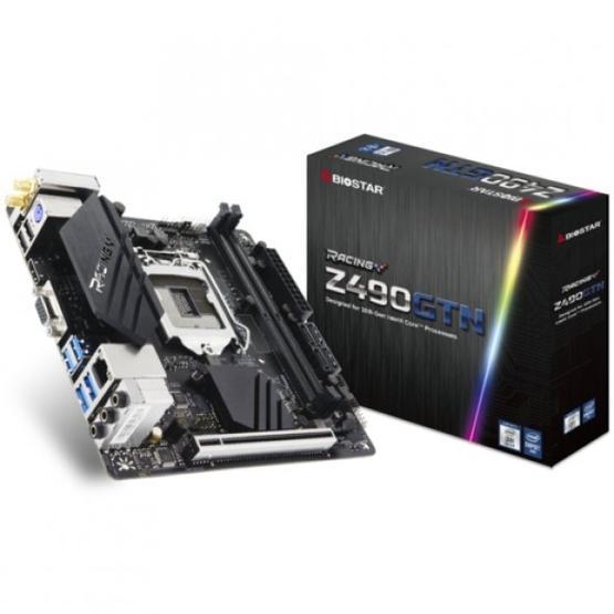 Biostar Racing Z490GTN Intel Z490 4400 MHz (OC) DDR4 Soket 1200 Mini ITX Anakart